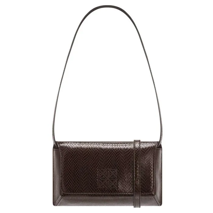 Oroton Baguette Bags Women Della Texture Small Baguette Mahogany