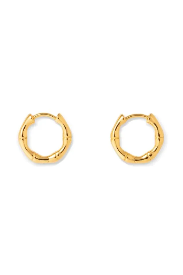 Oroton Earrings Jewellery Fife Huggies 18k Gold