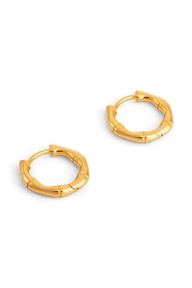 Oroton Earrings Jewellery Fife Huggies 18k Gold