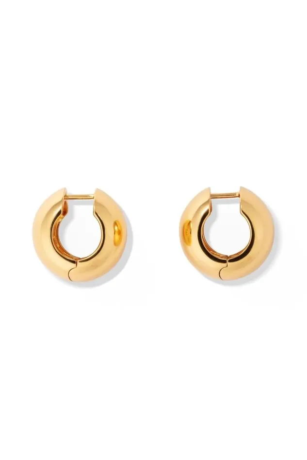 Oroton Earrings Jewellery Josie Huggies 18k Gold