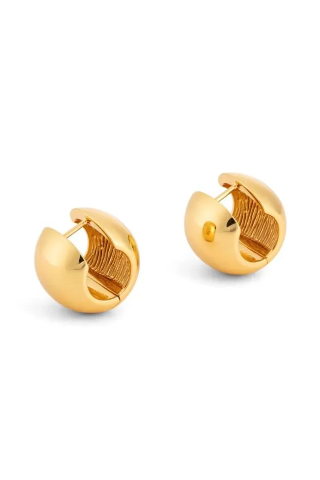 Oroton Earrings Jewellery Josie Huggies 18k Gold