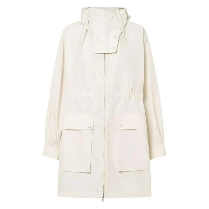 Oroton Jackets and Outerwear Women Longline Parka Limestone