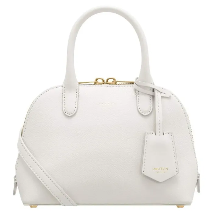 Oroton Mini Bags Women Muse Micro Griptop Paper White