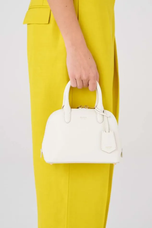 Oroton Mini Bags Women Muse Micro Griptop Paper White