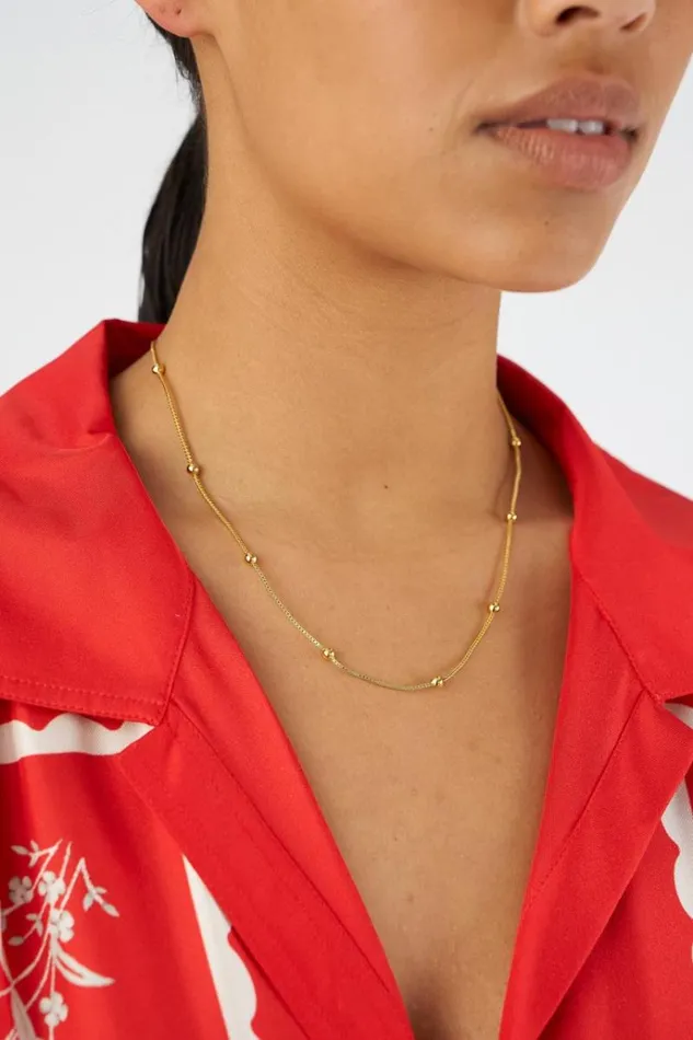 Oroton Necklaces Jewellery Sphere Necklace 18k Gold