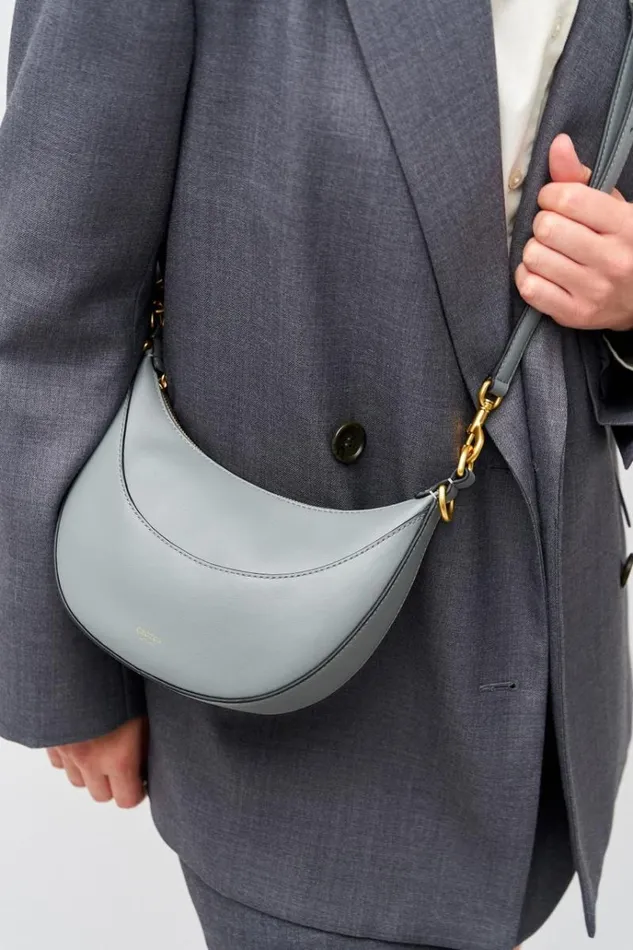 Oroton Sets Women Florence Small Shoulder Bag Grey Flannel