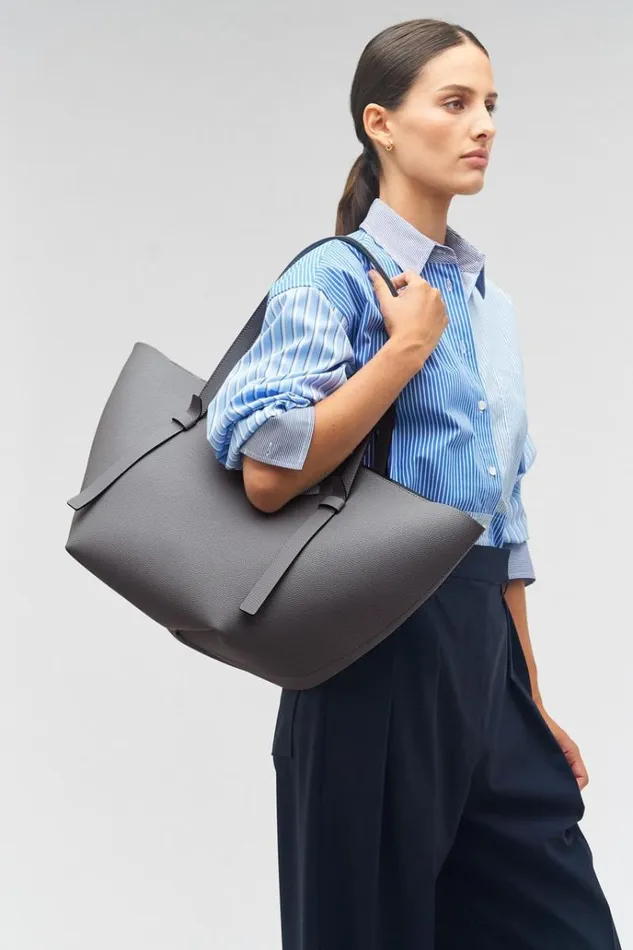 Oroton Totes Women Ellis Medium Tote Grey Flannel