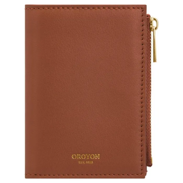 Oroton Wallets Accessories Imogen Mini 10 Credit Card Zip Wallet Brandy