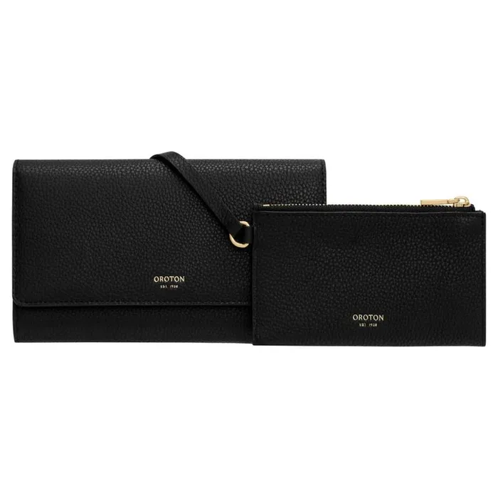 Oroton Wallets Accessories Margot Wallet and Pouch Black