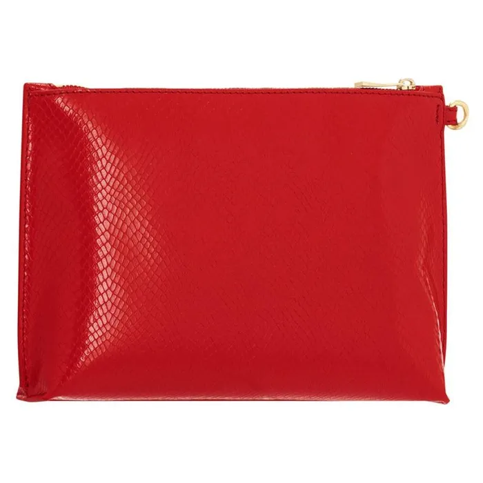 Oroton Wallets Accessories Mia Texture Pouch True Red