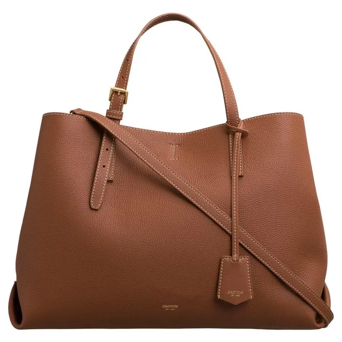 Oroton Work Women Margot Large Day Bag Whiskey