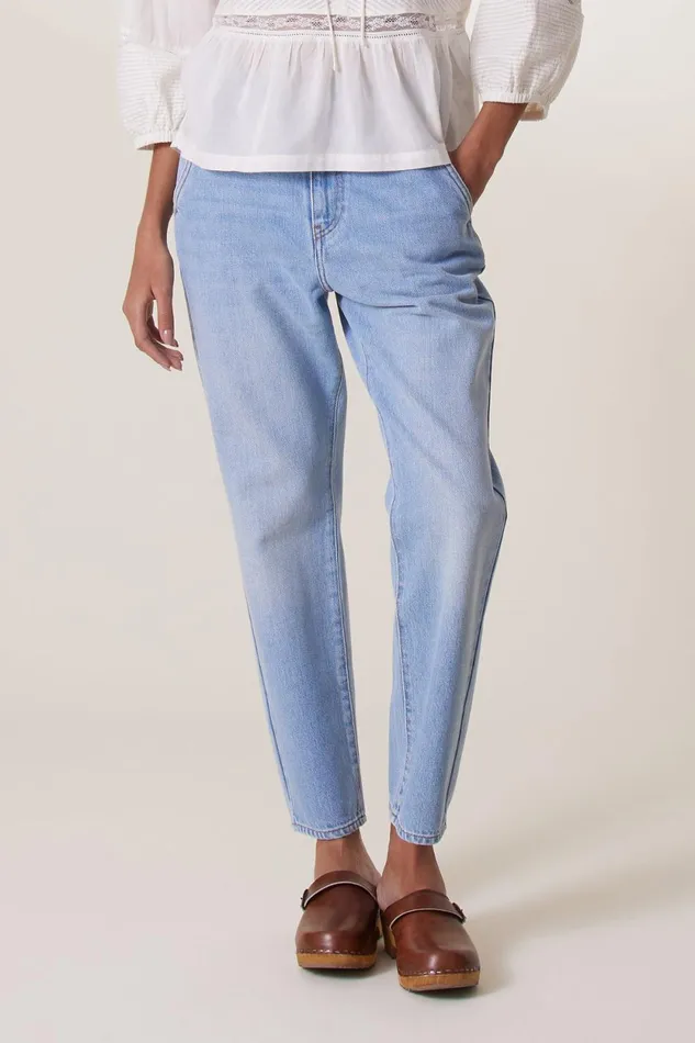 Pants and Jeans Women Leon and Harper Edgara Pl2 Jeans Bleach