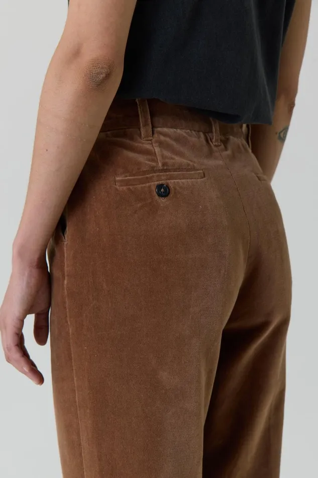 Pants and Jeans Women Leon and Harper Papou Pln Ah23 Trousers Mustard