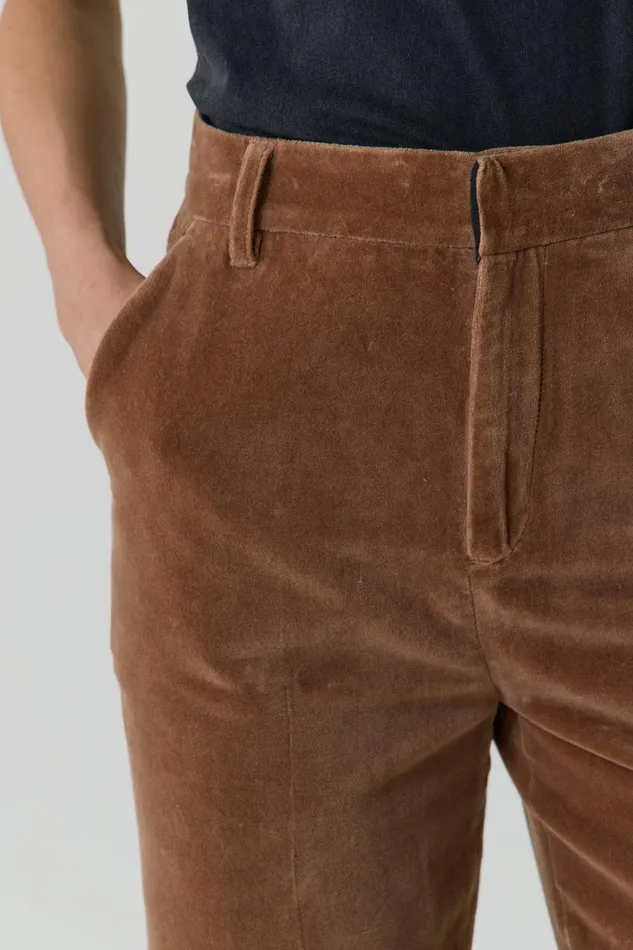 Pants and Jeans Women Leon and Harper Papou Pln Ah23 Trousers Mustard