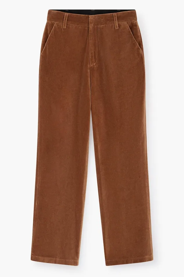 Pants and Jeans Women Leon and Harper Papou Pln Ah23 Trousers Mustard