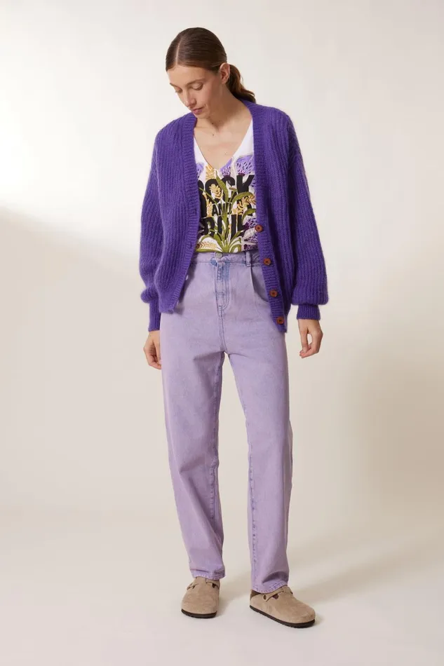 Pants and Jeans Women Leon and Harper Patrick Pl4 Jeans Lilac
