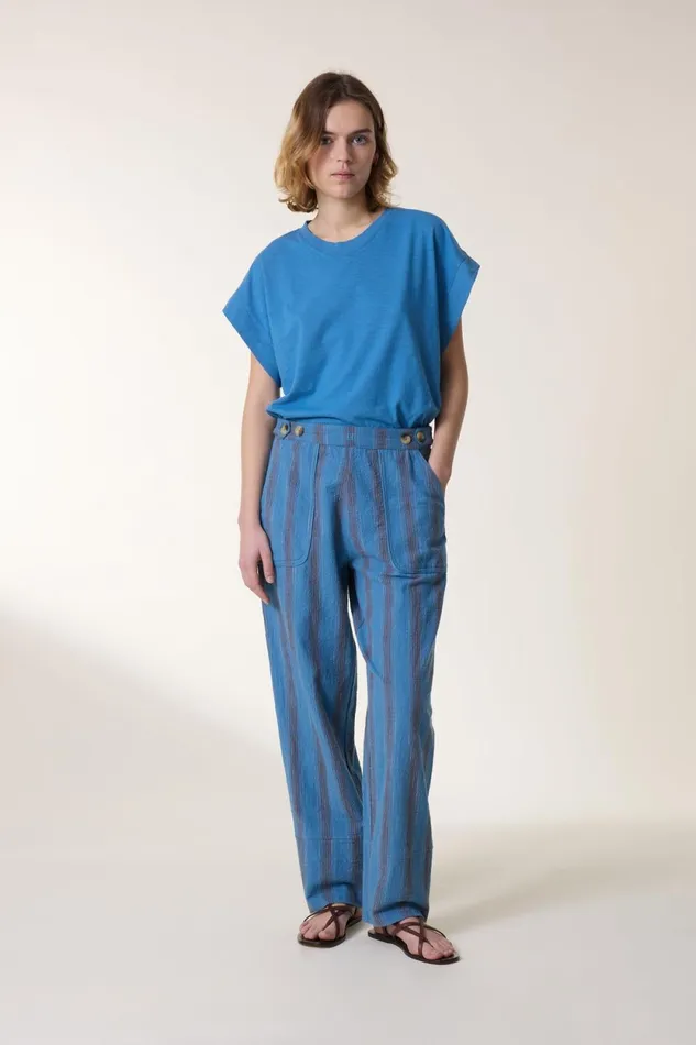 Pants and Jeans Women Leon and Harper Perla Matelas Pants Blue