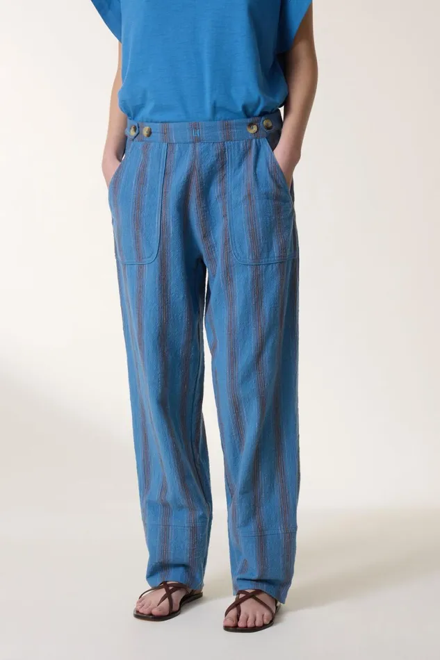 Pants and Jeans Women Leon and Harper Perla Matelas Pants Blue