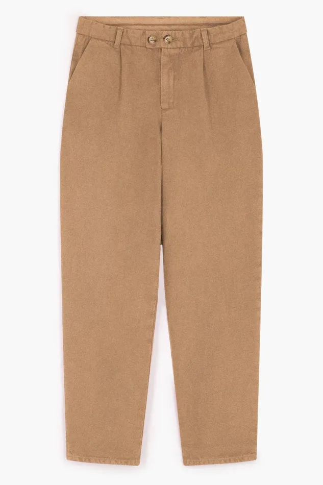 Pants and Jeans Women Leon and Harper Prodige Pln1 Trousers Beige