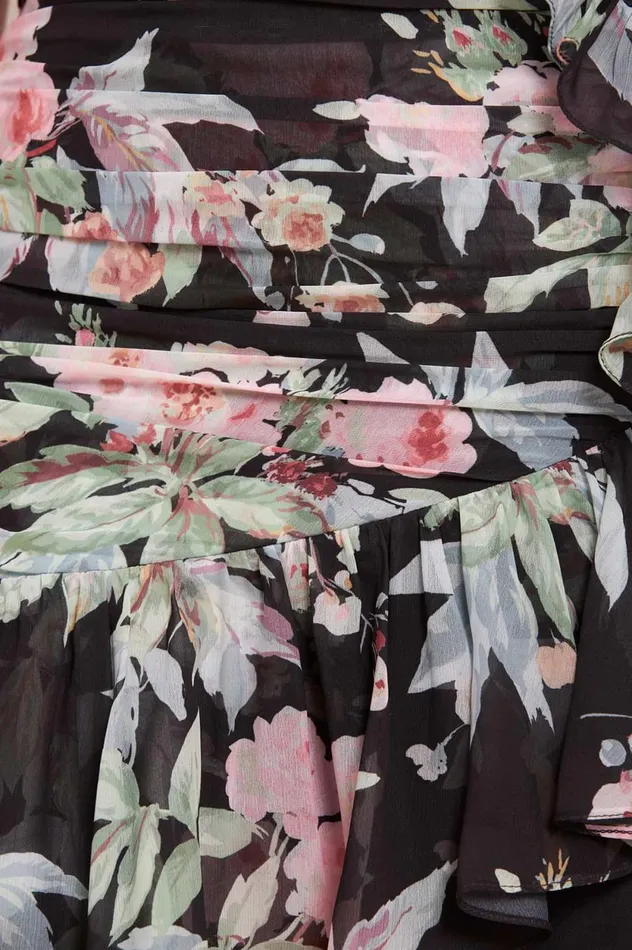 Paradise Garden Susie Chiffon HighLow Dress Black Women Needle and Thread Dresses