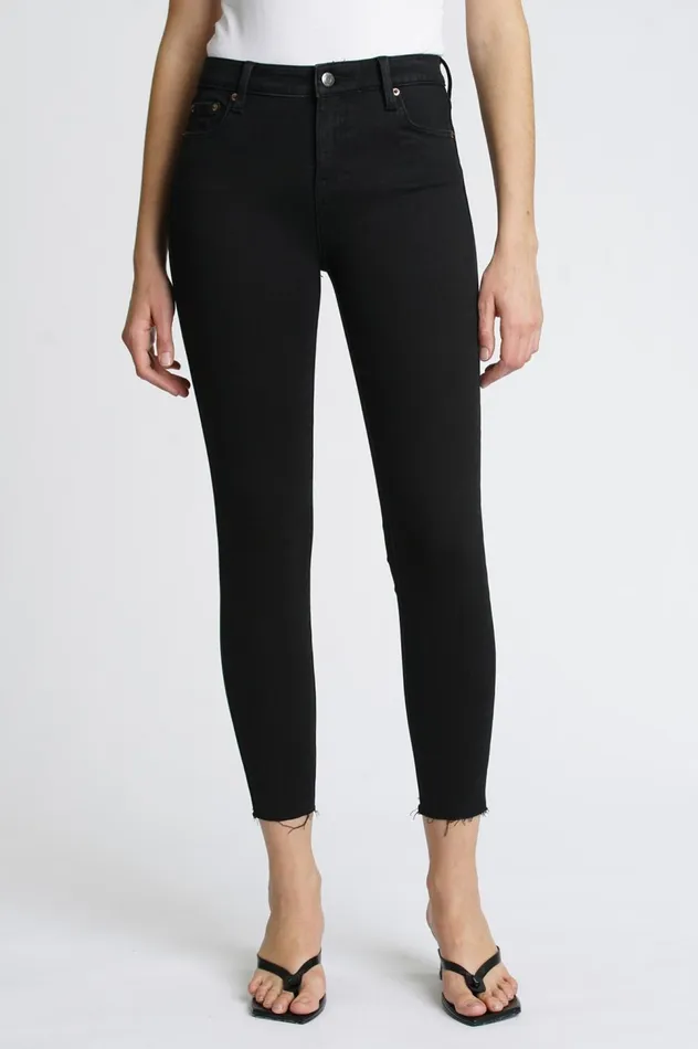 Pistola Denim Audrey Mid Rise Skinny 8211 Jet Black Women Denim