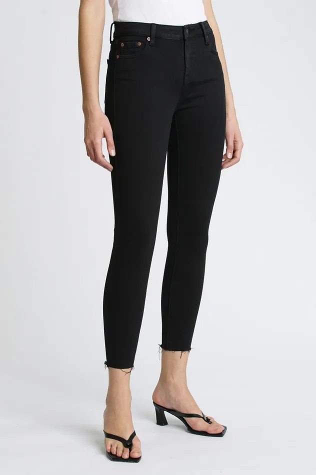 Pistola Denim Audrey Mid Rise Skinny 8211 Jet Black Women Denim