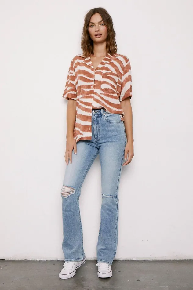 Pistola Denim Dana Super High Rise Flare 8211 Nelson Women Denim