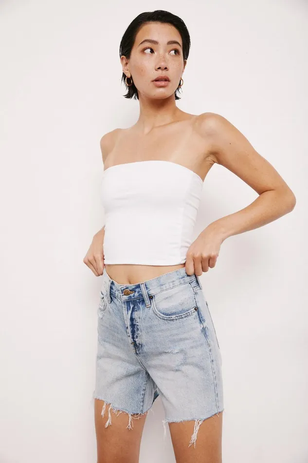 Pistola Denim Devin High Rise Mom Cut Off 8211 St Tropez Women Denim
