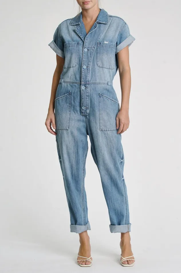 Pistola Denim Grover Short Sleeve Field Suit 8211 Disoriented Women Jumpsuits and Dresses