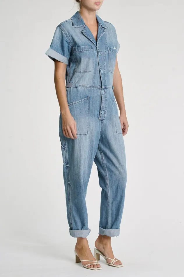 Pistola Denim Grover Short Sleeve Field Suit 8211 Disoriented Women Jumpsuits and Dresses