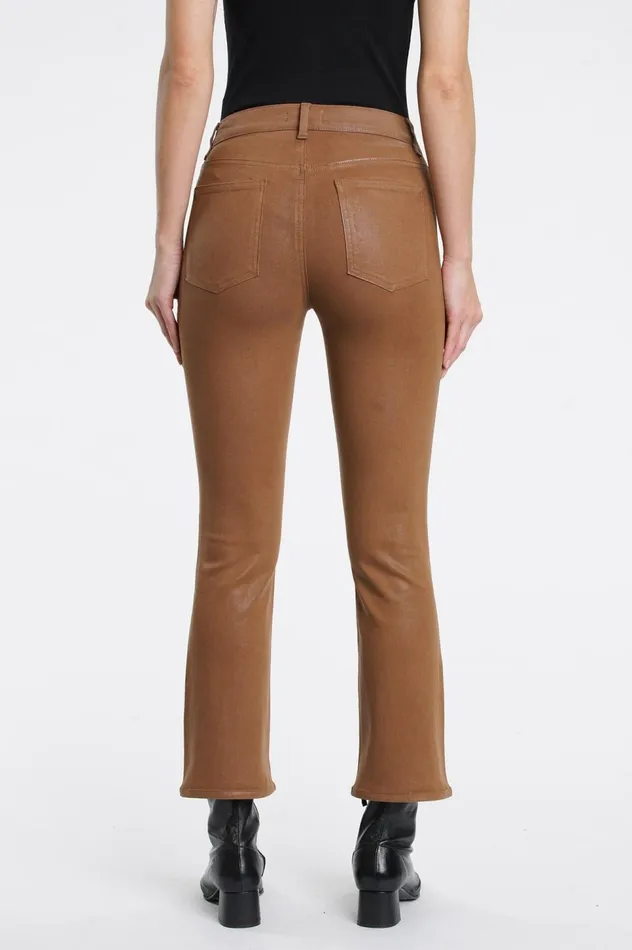 Pistola Denim Lennon High Rise Cropped Boot 8211 Coated Cognac Women Denim