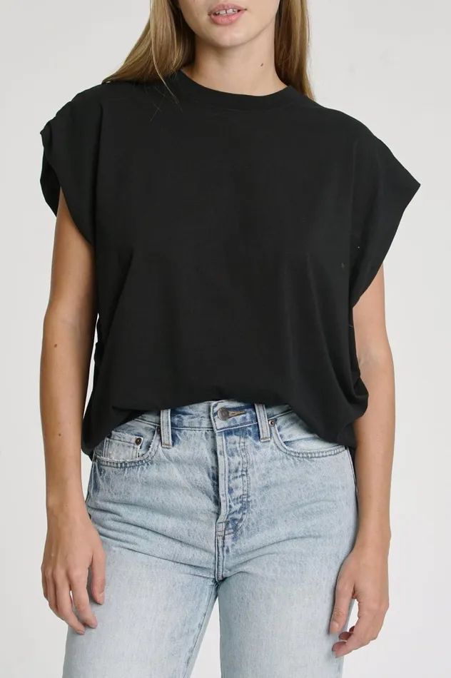 Pistola Denim Trina Muscle Tee 8211 Black Women Tops