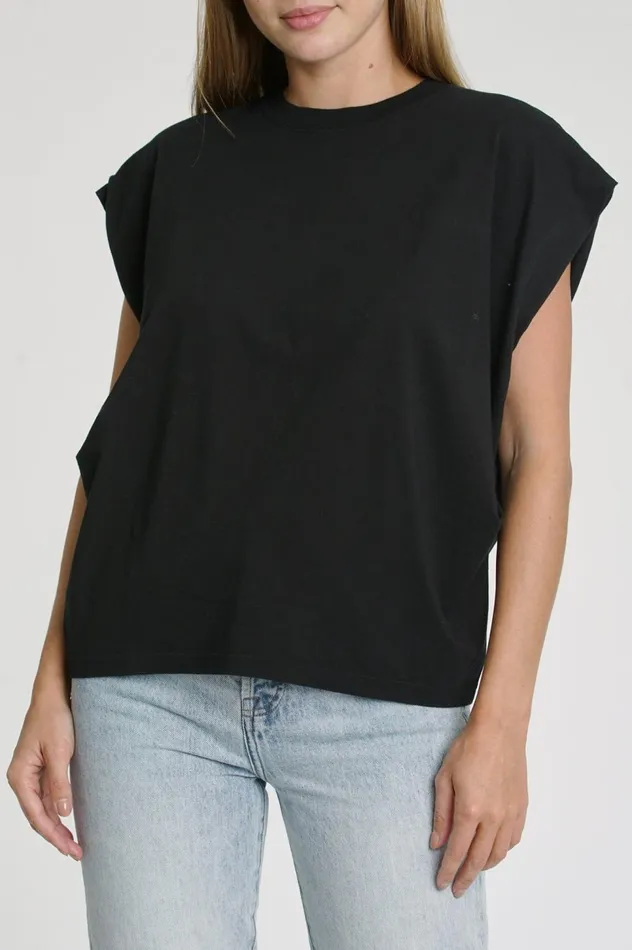 Pistola Denim Trina Muscle Tee 8211 Black Women Tops