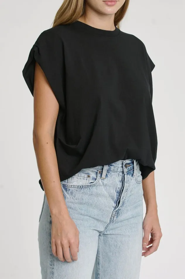 Pistola Denim Trina Muscle Tee 8211 Black Women Tops
