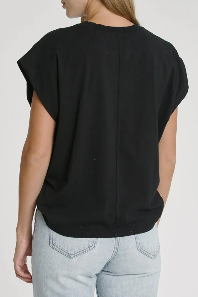 Pistola Denim Trina Muscle Tee 8211 Black Women Tops