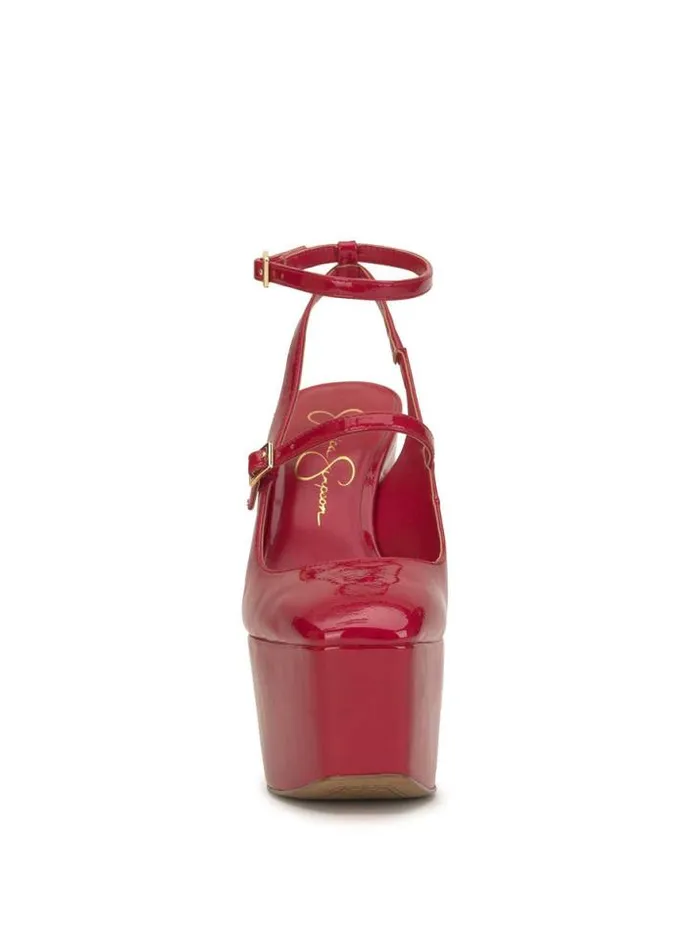 Platforms Shoes Jessica Simpson Pialley Platform Pump In Richest Red