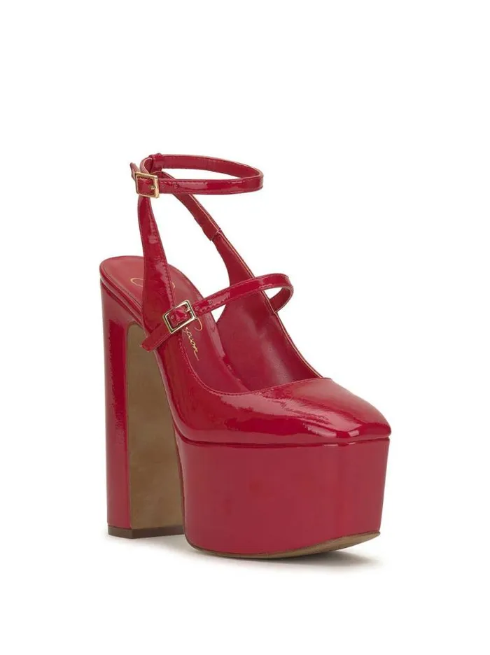 Platforms Shoes Jessica Simpson Pialley Platform Pump In Richest Red