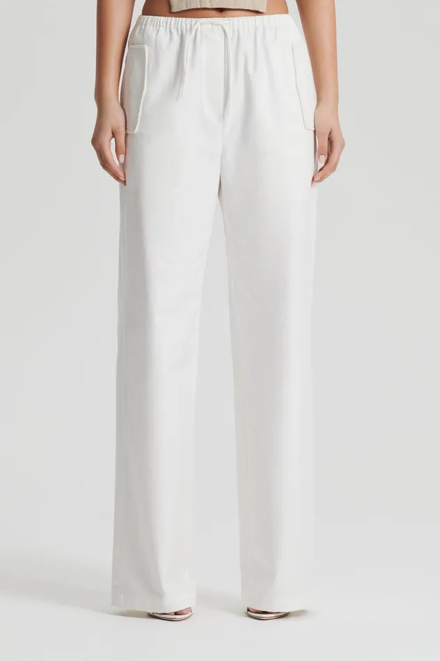 POCKET CARGO WHITE Women Trousers Scanlan Theodore POCKET CARGO WHITE Women Trousers Scanlan Theodore