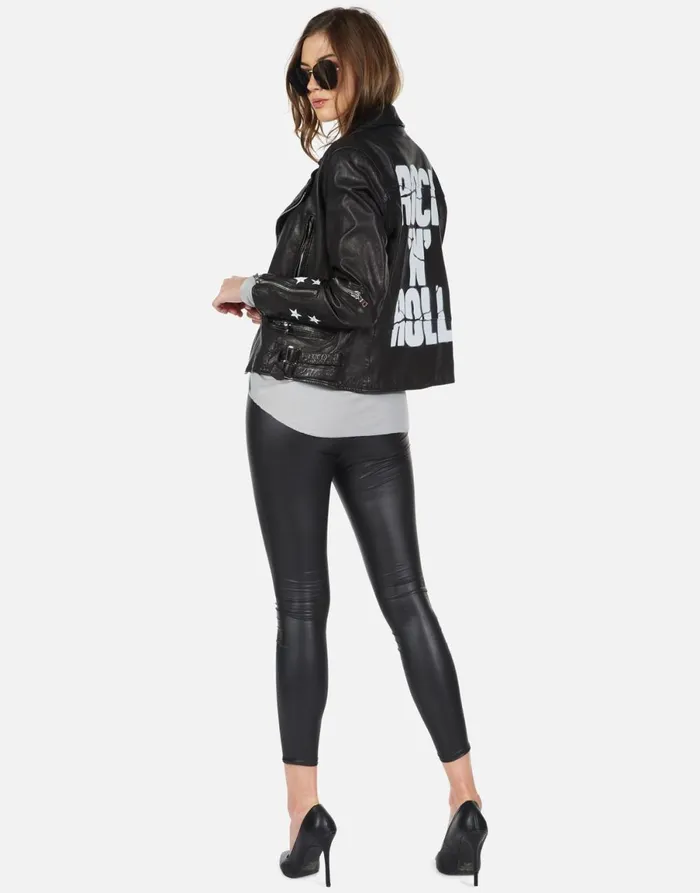 Posey Cracked RnR Spray Black Women039s Lauren Moshi Jackets