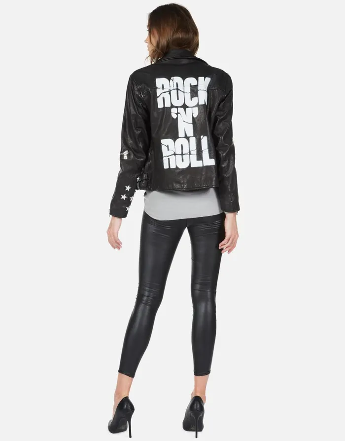 Posey Cracked RnR Spray Black Women039s Lauren Moshi Jackets