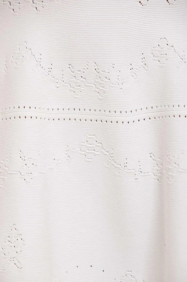 Pretty Pointelle Knit Gown White Women Needle and Thread Dresses