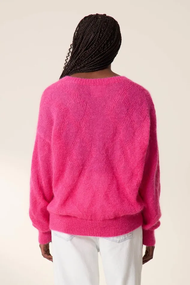 Pulls and Vests Women Leon and Harper Malili Pl Jumper Pink