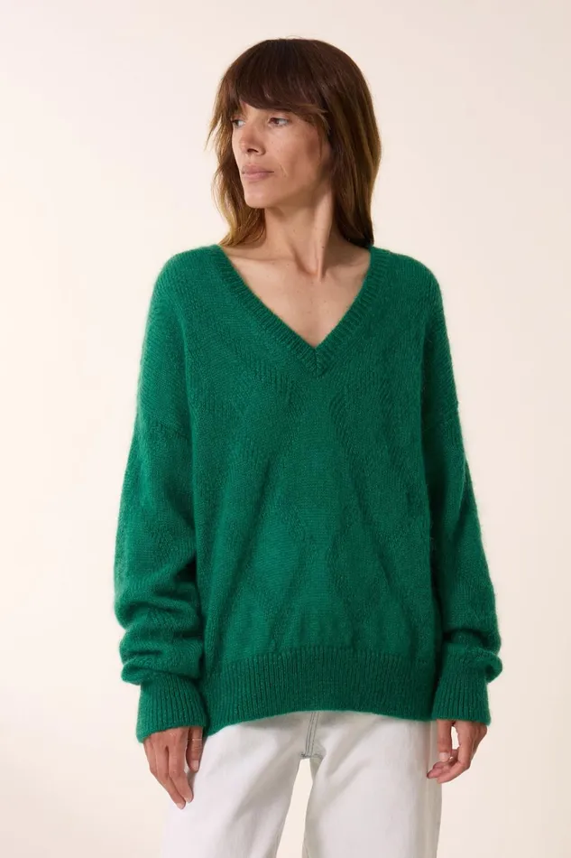 Pulls and Vests Women Leon and Harper Malili Pln Jumper Green