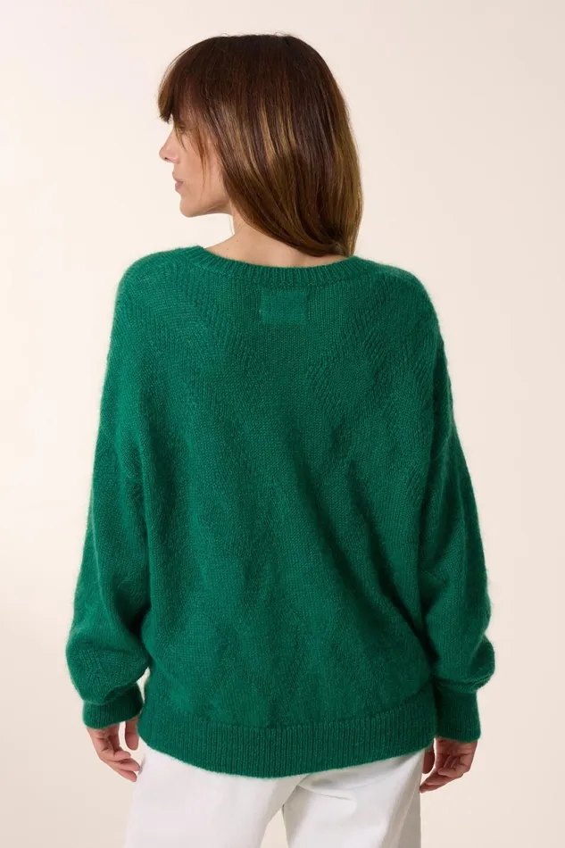 Pulls and Vests Women Leon and Harper Malili Pln Jumper Green