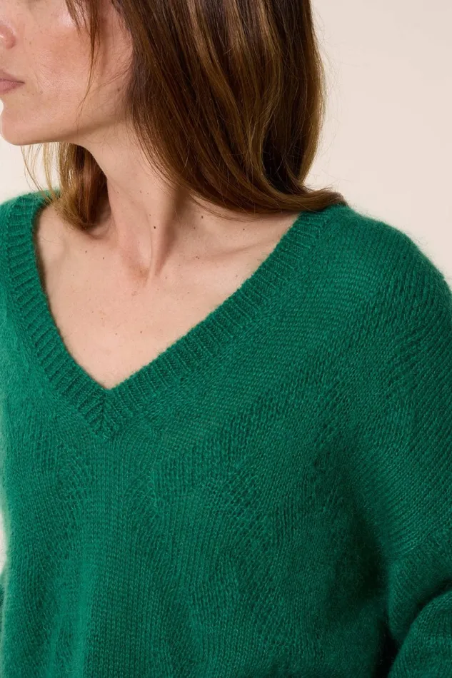 Pulls and Vests Women Leon and Harper Malili Pln Jumper Green
