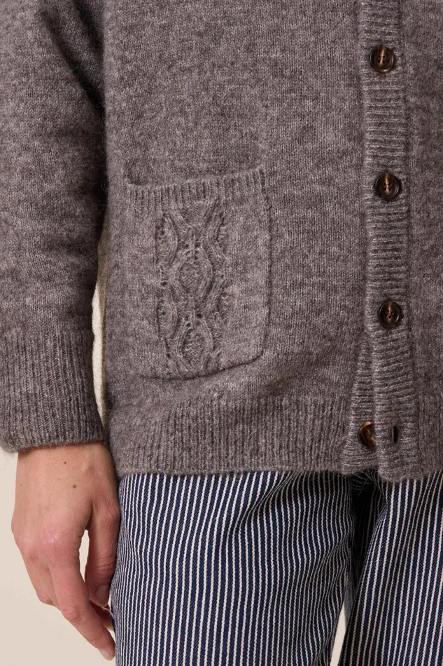 Pulls and Vests Women Leon and Harper Monaco Chn Cardigan Grey