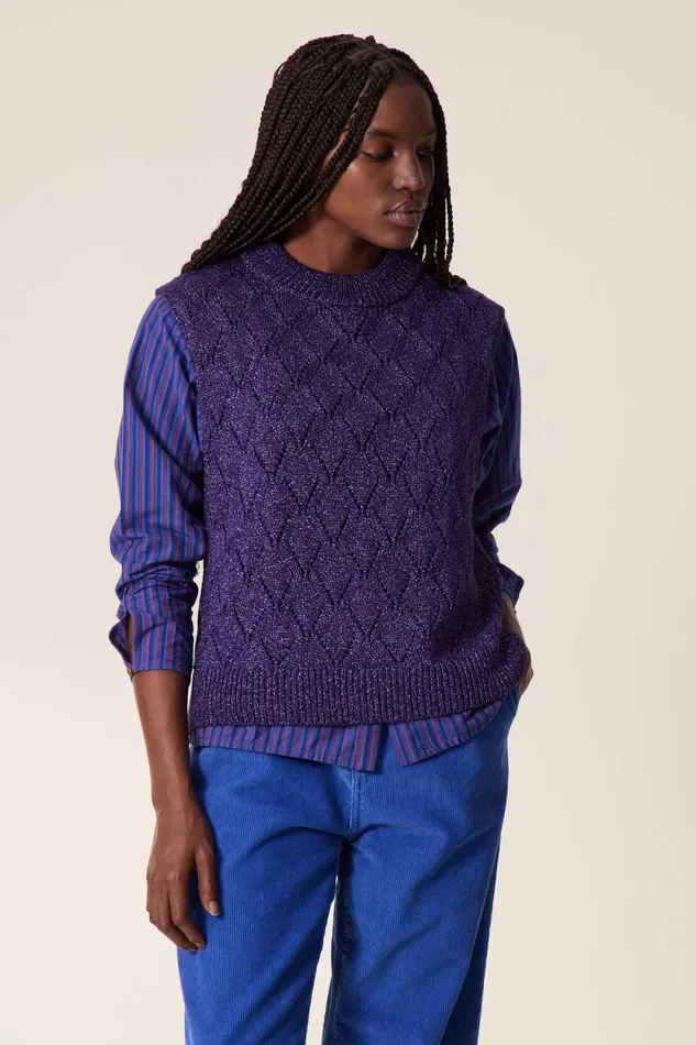 Pulls and Vests Women Leon and Harper Pull Mitsou Pl3 Pink