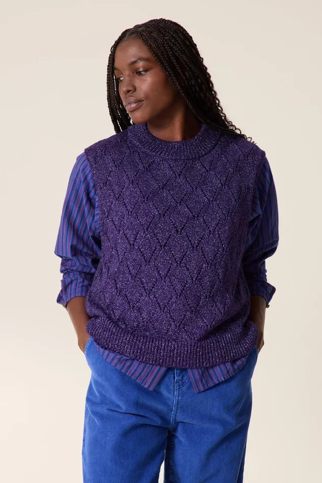Pulls and Vests Women Leon and Harper Pull Mitsou Pl3 Pink