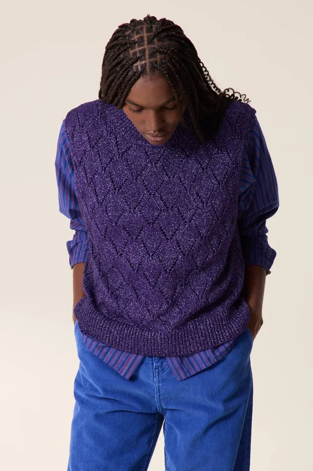 Pulls and Vests Women Leon and Harper Pull Mitsou Pl3 Pink