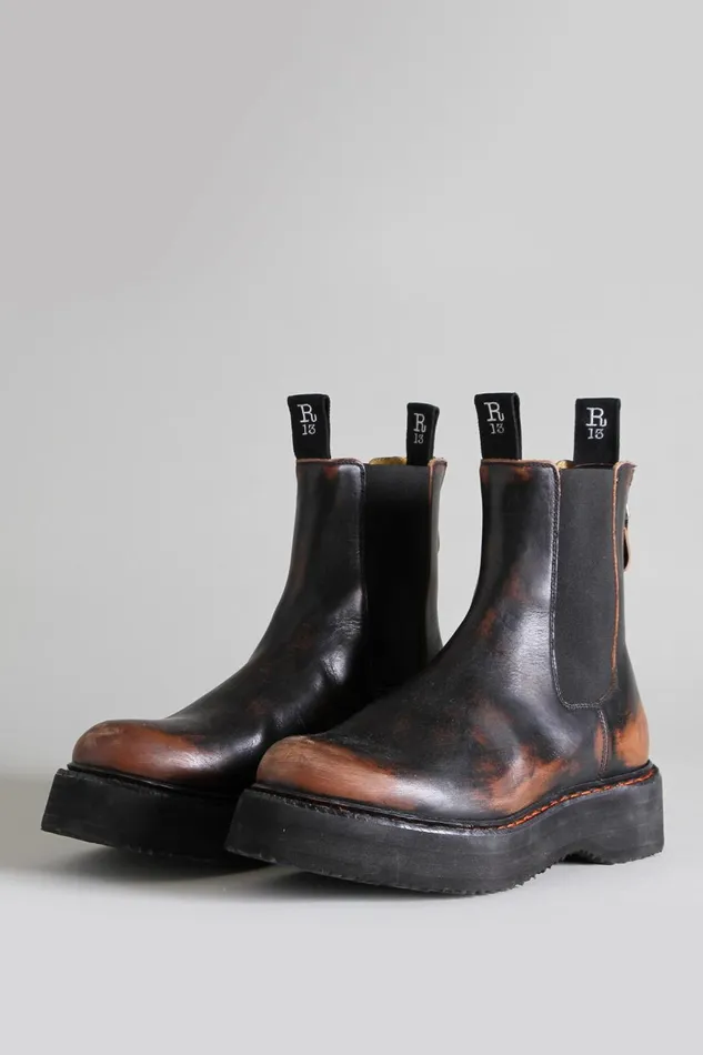 R13 Boots Women SINGLE STACK CHELSEA BOOT 8211 REMOVE